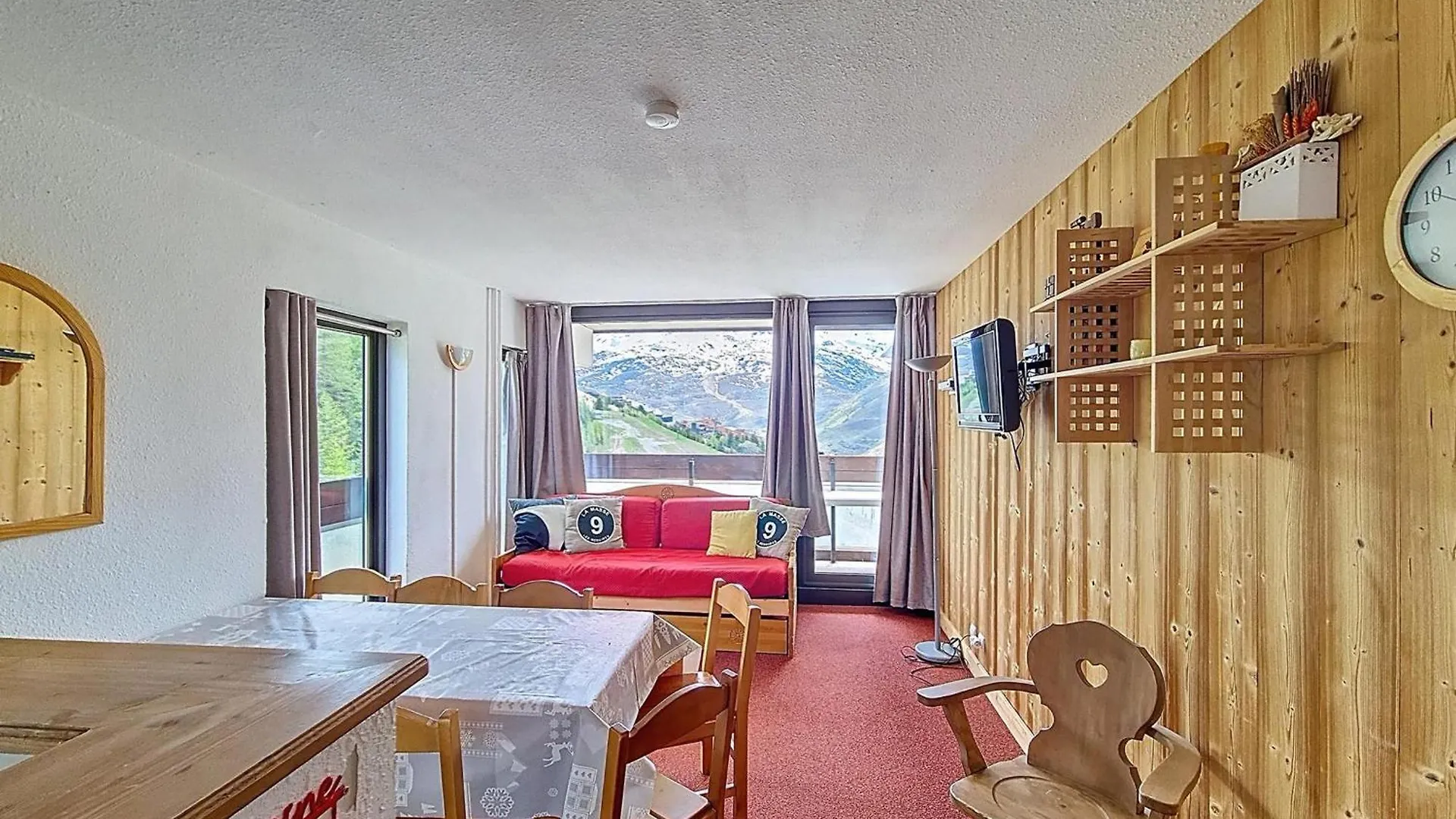 Appartement Renove, Acces Direct Aux Pistes, Balcon, 2 Pieces, 6 Pers, Croisette Les Belleville - Fr-1-344-936 圣马丁德贝尔维尔 公寓