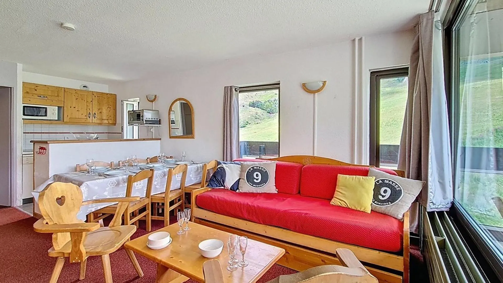 Appartement Renove, Acces Direct Aux Pistes, Balcon, 2 Pieces, 6 Pers, Croisette Les Belleville - Fr-1-344-936 圣马丁德贝尔维尔