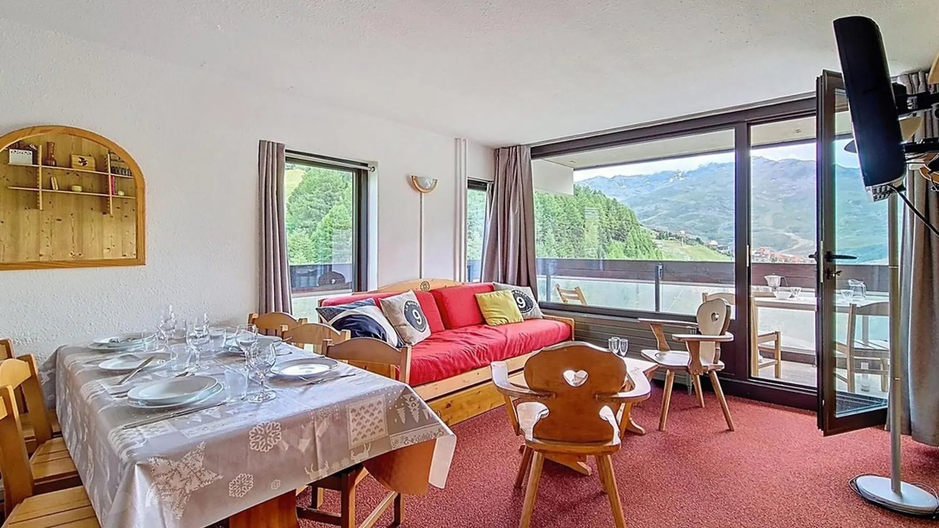 公寓 Appartement Renove, Acces Direct Aux Pistes, Balcon, 2 Pieces, 6 Pers, Croisette Les Belleville - Fr-1-344-936 圣马丁德贝尔维尔 法国